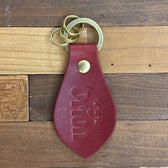 レザーキーホルダー（カラー：ワイン）