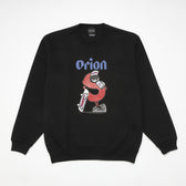 【ORION × STORMY】S chara crew スウェット　カラー：BLACK