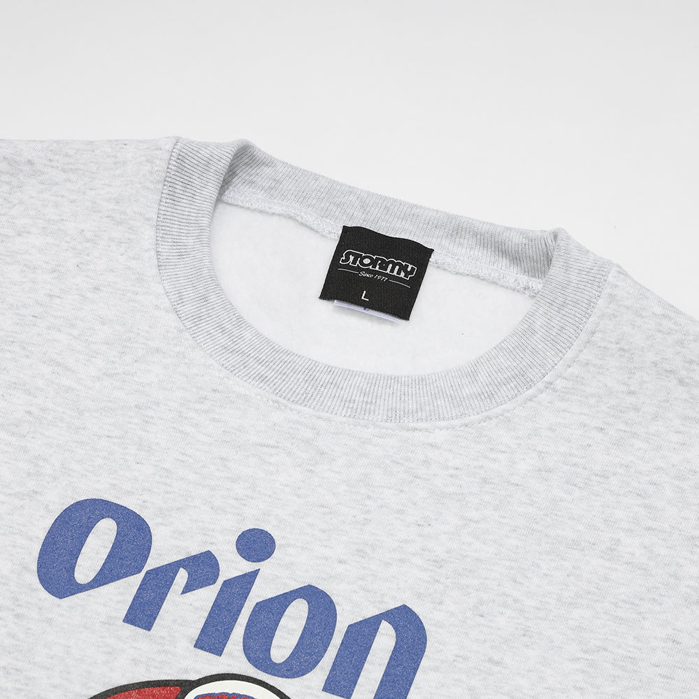 【ORION × STORMY】S chara crew スウェット　カラー：GRAY
