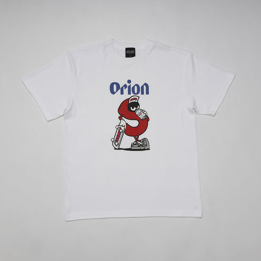 【ORION × STORMY】S chara Tシャツ　カラー：WHITE