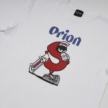 【ORION × STORMY】S chara Tシャツ　カラー：WHITE