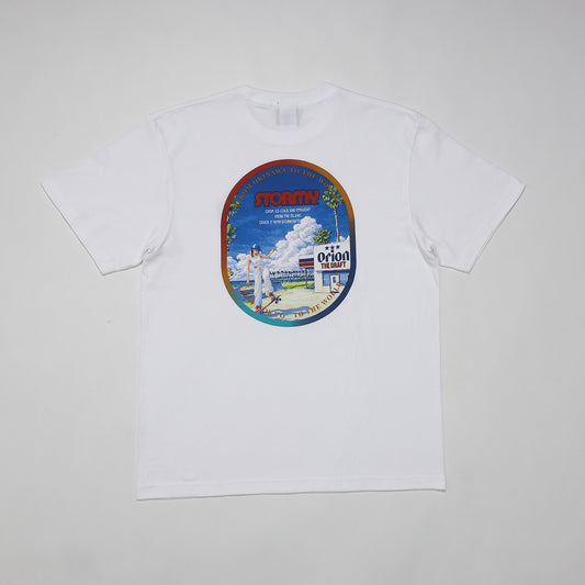 【ORION × STORMY】skatepark Tシャツ　カラー：WHITE