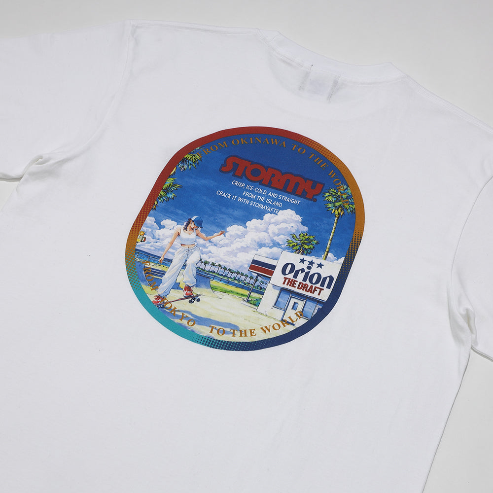 ORION × STORMY】skatepark Tシャツ WHITE ホワイト STORMYコラボ