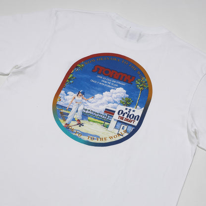 【ORION × STORMY】skatepark Tシャツ　カラー：WHITE