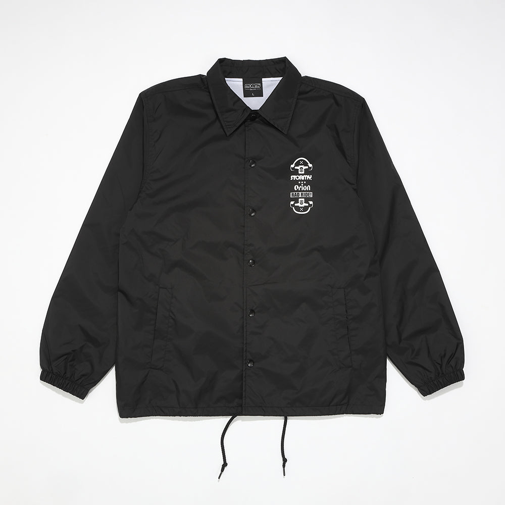 【ORION × STORMY】コーチジャケット　カラー：BLACK