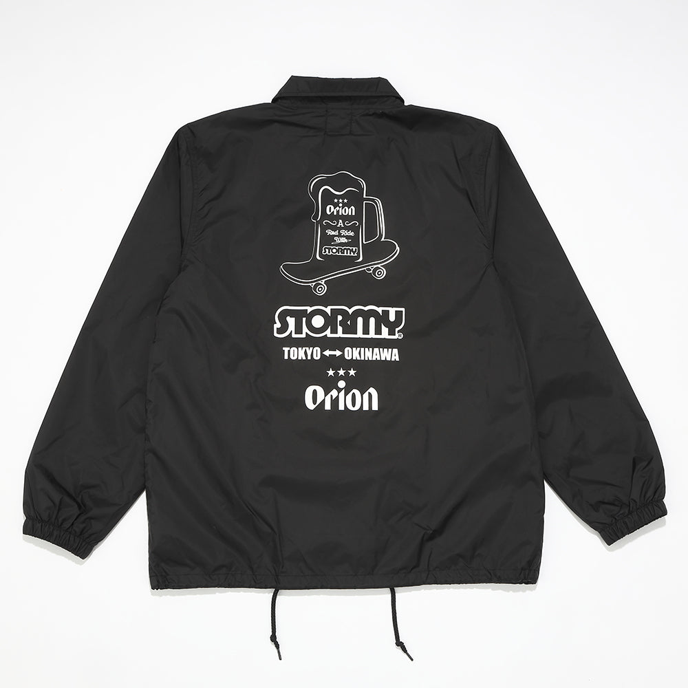 【ORION × STORMY】コーチジャケット　カラー：BLACK