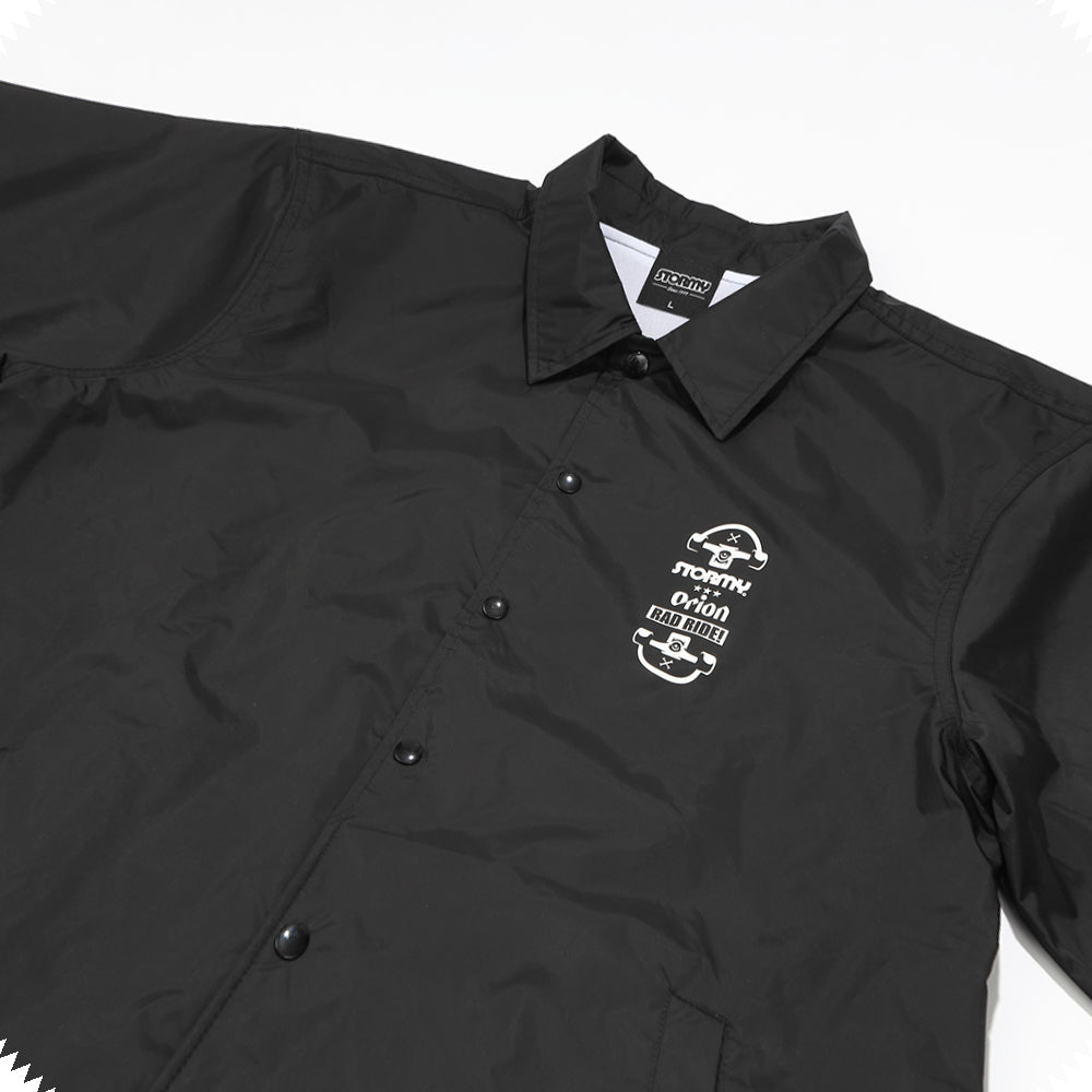 【ORION × STORMY】コーチジャケット　カラー：BLACK