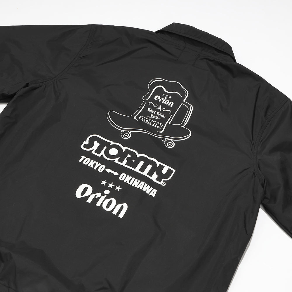 【ORION × STORMY】コーチジャケット　カラー：BLACK