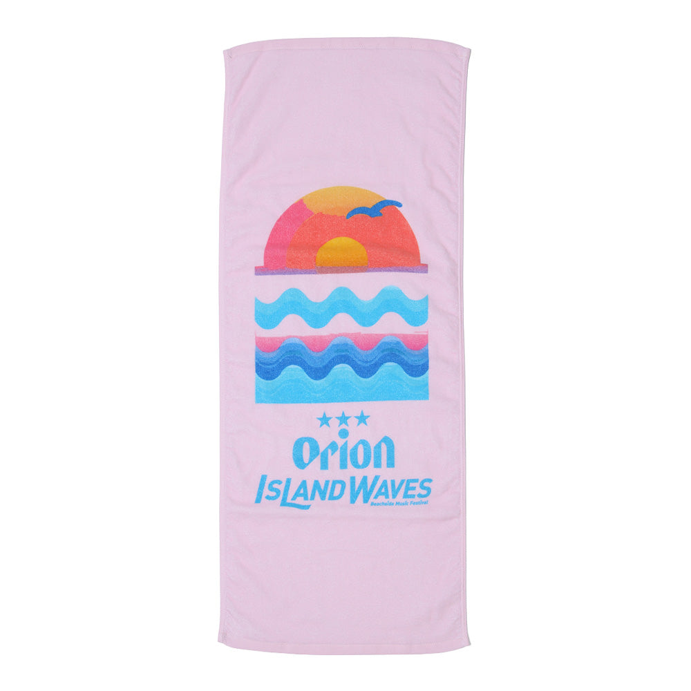 ORION ISLAND WAVES　オリジナルフェイスタオル（ピンク）