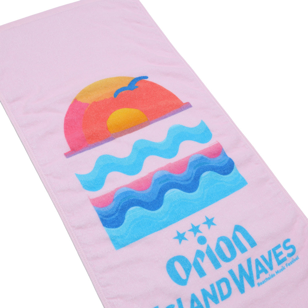 ORION ISLAND WAVES オリジナルフェイスタオル（ピンク） – オリオン