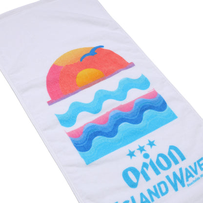 ORION ISLAND WAVES オリジナルフェイスタオル（ホワイト）