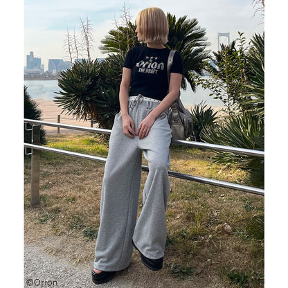 【Orion × SPIRALGIRL スパイラルガール】 ラインストーンちびTシャツ （ブラック）