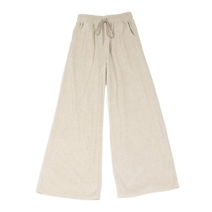 【Orion × SPIRALGIRL スパイラルガール】 ラインストーンロゴパイルパンツ （ベージュ）