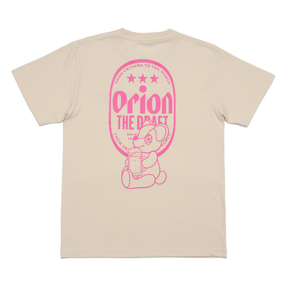 ORION×BOKU WA KUMA  コラボ Orion THE DRAFT KUMA Tシャツ （アイボリー×キャンディーピンク）