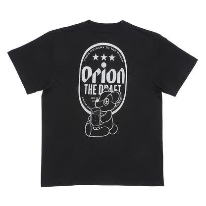ORION×BOKU WA KUMA コラボ Orion THE DRAFT KUMA Tシャツ （ブラック×シルバー）