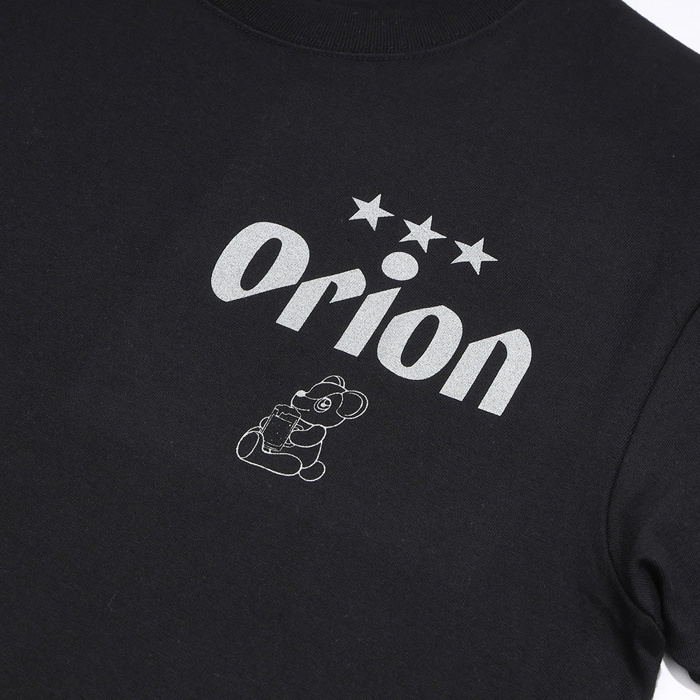 ORION×BOKU WA KUMA コラボ Orion THE DRAFT KUMA Tシャツ （ブラック×シルバー）