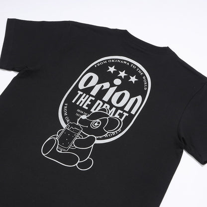 ORION×BOKU WA KUMA コラボ Orion THE DRAFT KUMA Tシャツ （ブラック×シルバー）