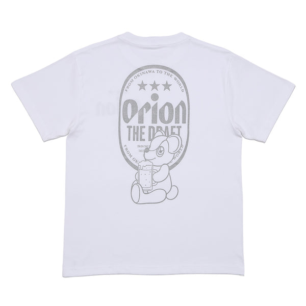 ORION×BOKU WA KUMA  コラボ Orion THE DRAFT KUMA Tシャツ (ホワイト×シルバー）