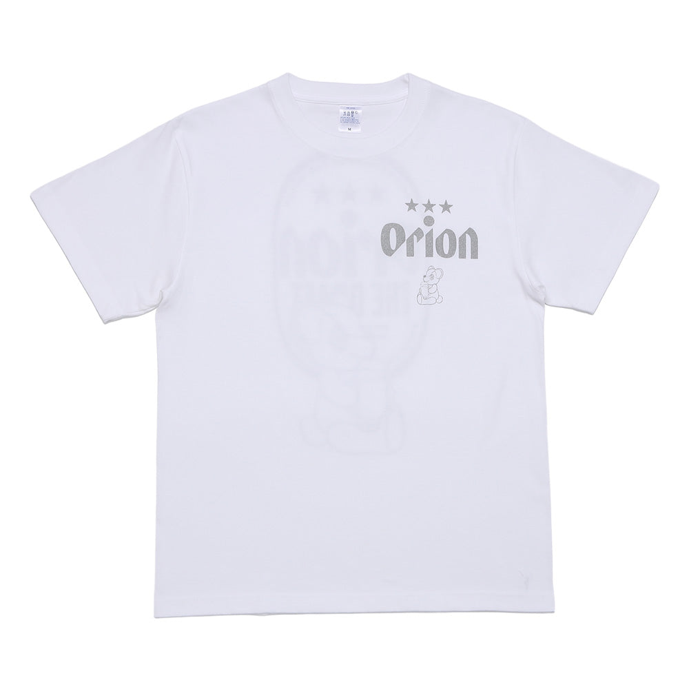 ORION×BOKU WA KUMA  コラボ Orion THE DRAFT KUMA Tシャツ (ホワイト×シルバー）