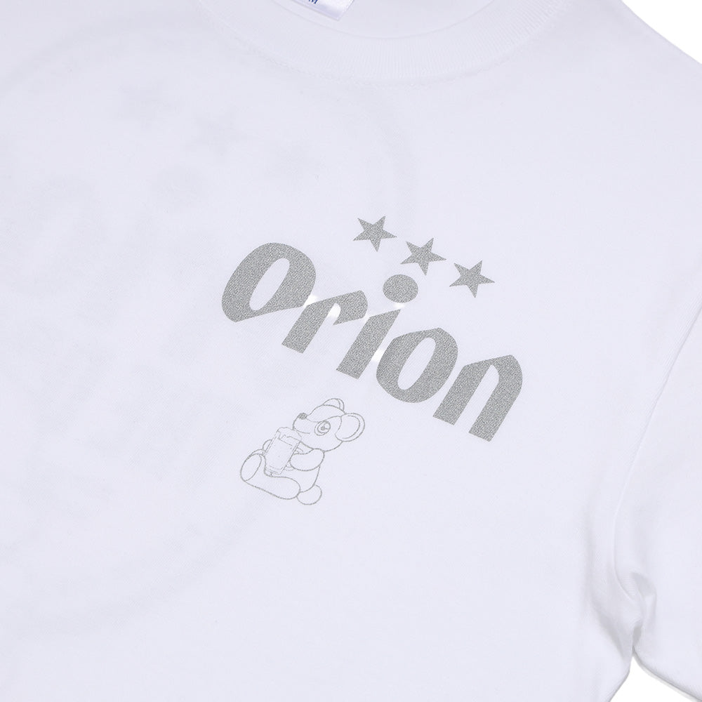 ORION×BOKU WA KUMA  コラボ Orion THE DRAFT KUMA Tシャツ (ホワイト×シルバー）
