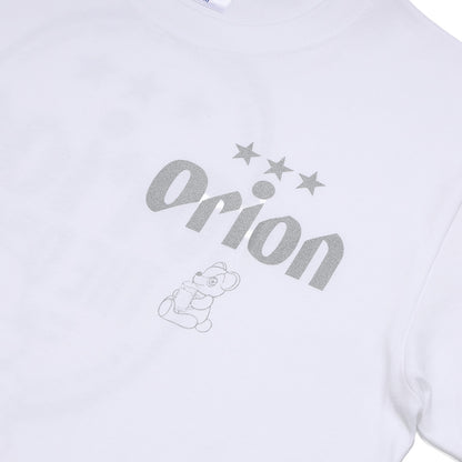 ORION×BOKU WA KUMA  コラボ Orion THE DRAFT KUMA Tシャツ (ホワイト×シルバー）