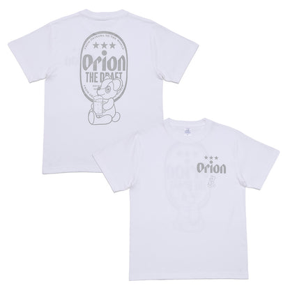 ORION×BOKU WA KUMA  コラボ Orion THE DRAFT KUMA Tシャツ (ホワイト×シルバー）