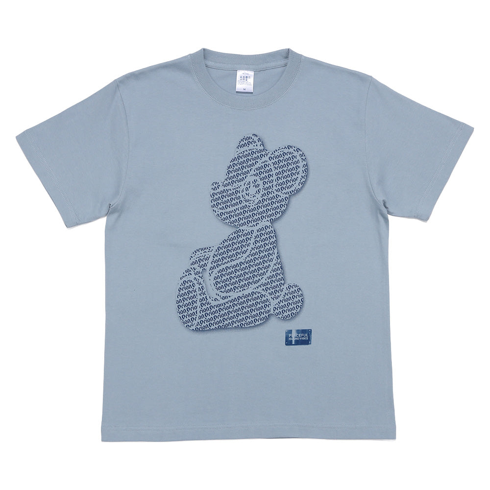 ORION×BOKU WA KUMA コラボ Orion Monogram KUMA Tシャツ（アシッドブルー×ネイビー）