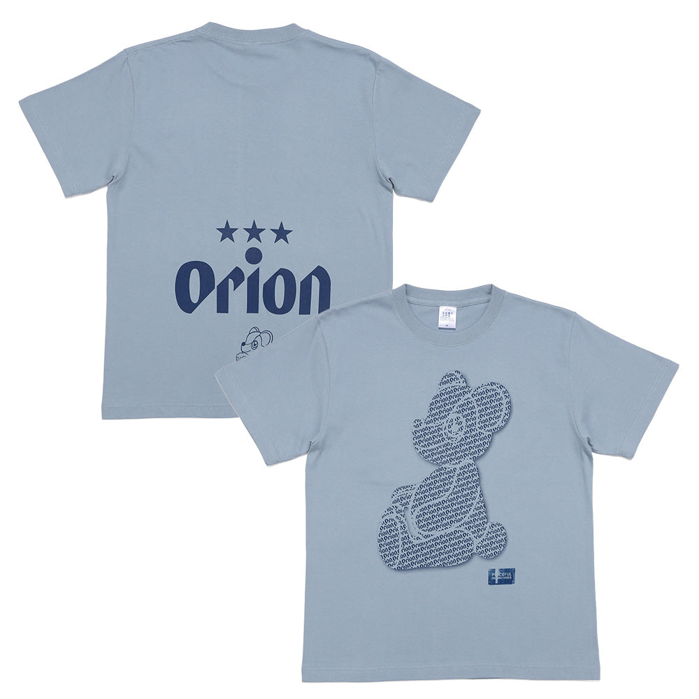 ORION×BOKU WA KUMA コラボ Orion Monogram KUMA Tシャツ（アシッドブルー×ネイビー）
