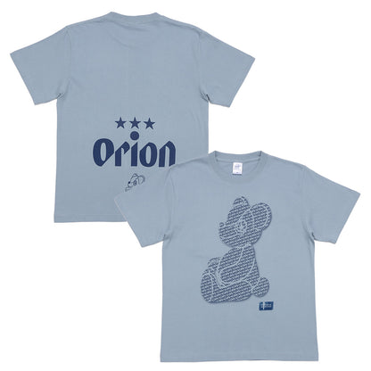 ORION×BOKU WA KUMA コラボ Orion Monogram KUMA Tシャツ（アシッドブルー×ネイビー）