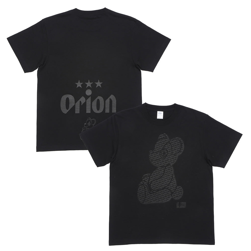 ORION×BOKU WA KUMA コラボ Orion Monogram KUMA Tシャツ（ブラック×ブラック）
