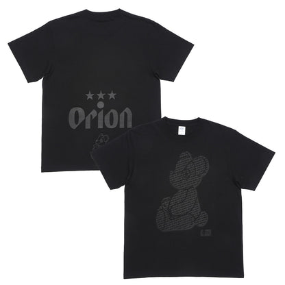 ORION×BOKU WA KUMA コラボ Orion Monogram KUMA Tシャツ（ブラック×ブラック）