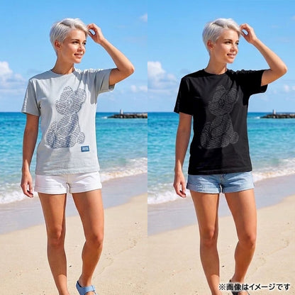 ORION×BOKU WA KUMA コラボ Orion Monogram KUMA Tシャツ （ホワイト×シルバー）