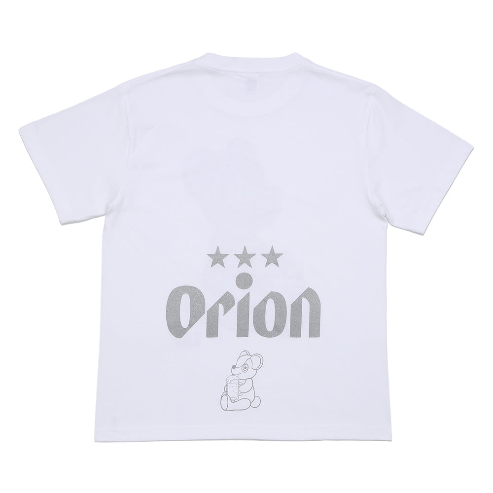 ORION×BOKU WA KUMA コラボ Orion Monogram KUMA Tシャツ （ホワイト×シルバー）