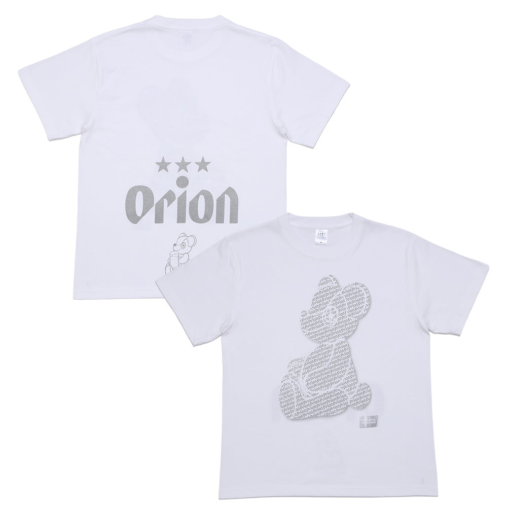 ORION×BOKU WA KUMA コラボ Orion Monogram KUMA Tシャツ （ホワイト×シルバー）
