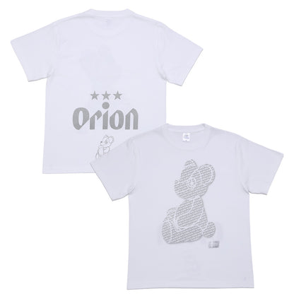 ORION×BOKU WA KUMA コラボ Orion Monogram KUMA Tシャツ （ホワイト×シルバー）