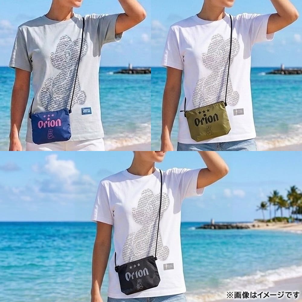 ORION×BOKU WA KUMA コラボ Orion Monogram KUMA Tシャツ （ホワイト×シルバー）