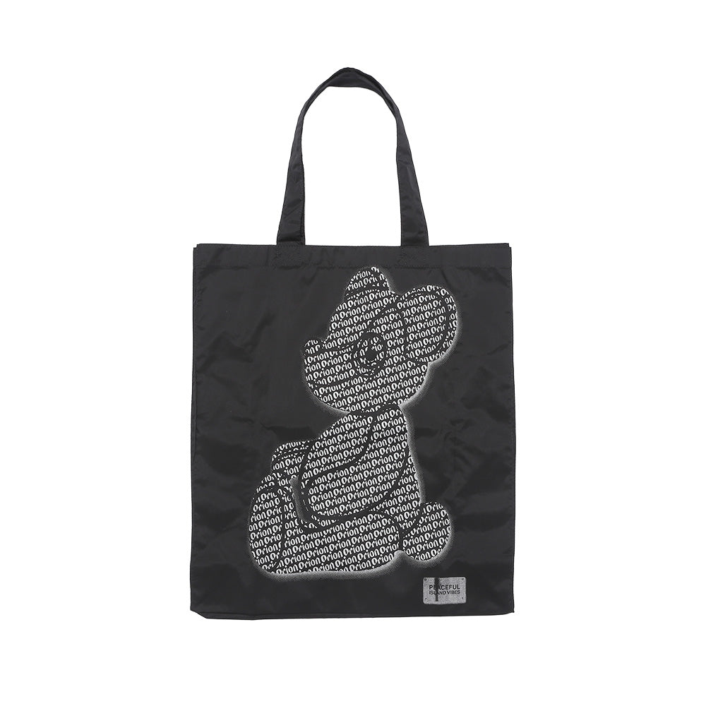 ORION×BOKU WA KUMA コラボ Orion Monogram KUMAトートバッグ（ブラック×シルバー）