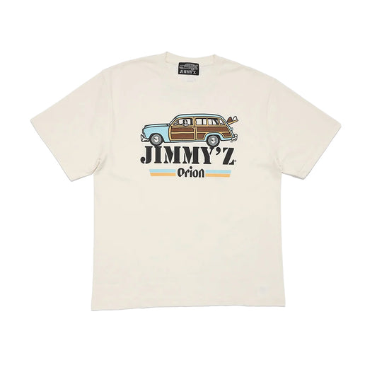 ORION×JIMMY'Z CAR TEE　FADE WHITE