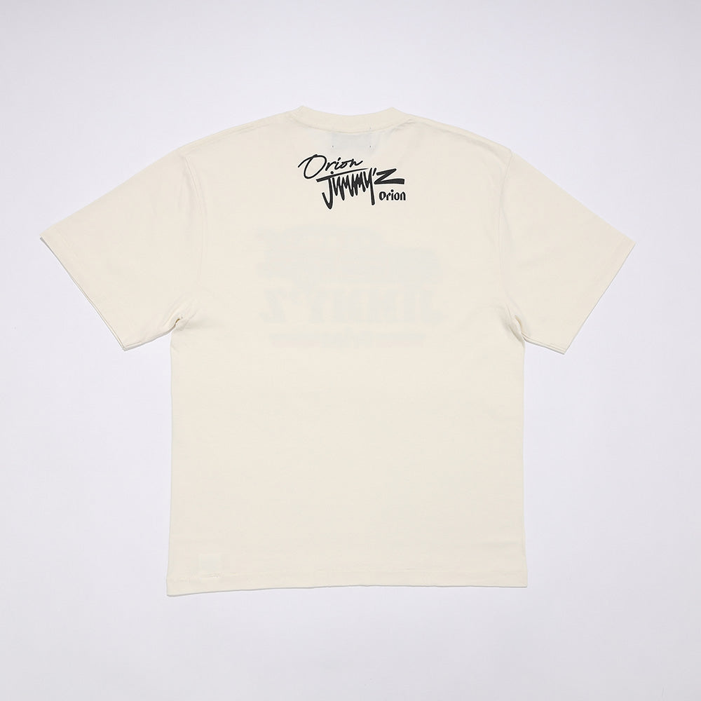 ORION×JIMMY'Z CAR TEE　FADE WHITE