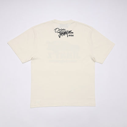 ORION×JIMMY'Z CAR TEE　FADE WHITE