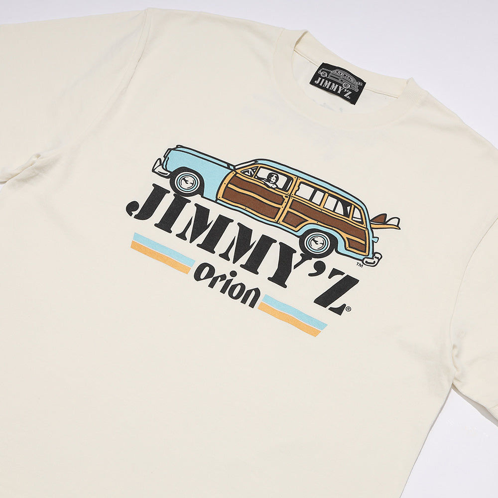 ORION×JIMMY'Z CAR TEE　FADE WHITE