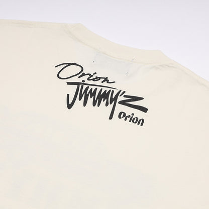 ORION×JIMMY'Z CAR TEE　FADE WHITE