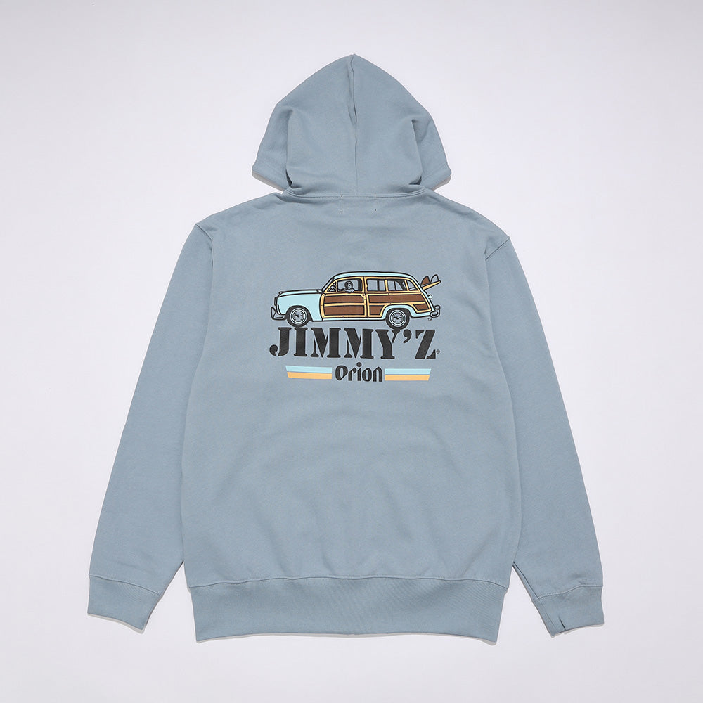 ORION×JIMMY'Z CAR ジップパーカー　ACID BLUE