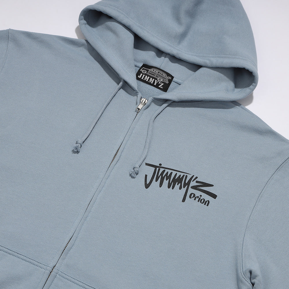ORION×JIMMY'Z CAR ジップパーカー　ACID BLUE