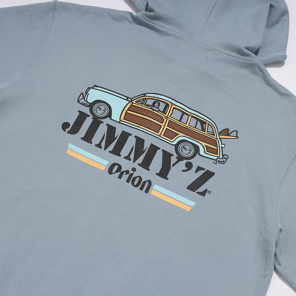 ORION×JIMMY'Z CAR ジップパーカー　ACID BLUE