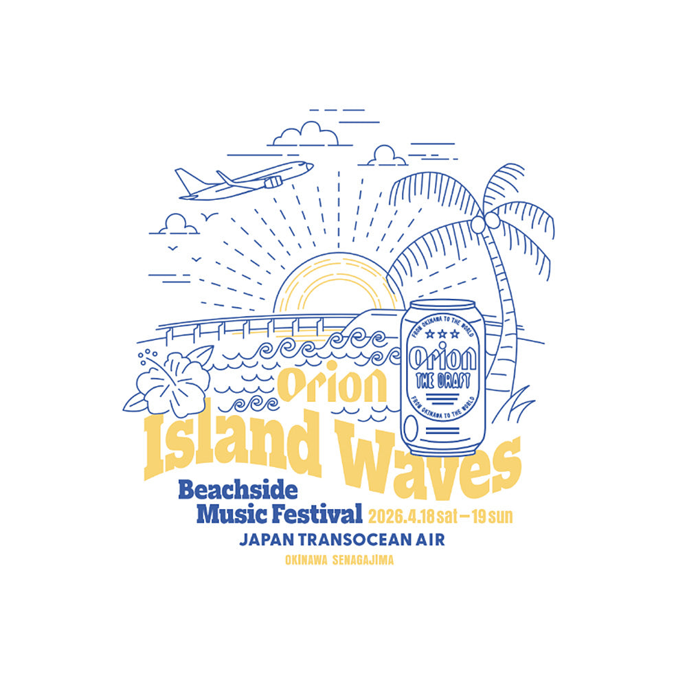 Orion Island Waves・JTAコラボTシャツ2026（ホワイト）