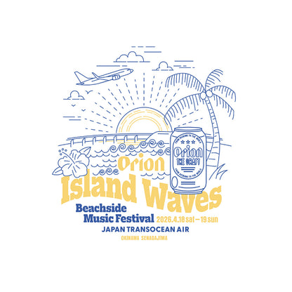 Orion Island Waves・JTAコラボTシャツ2026（ホワイト）