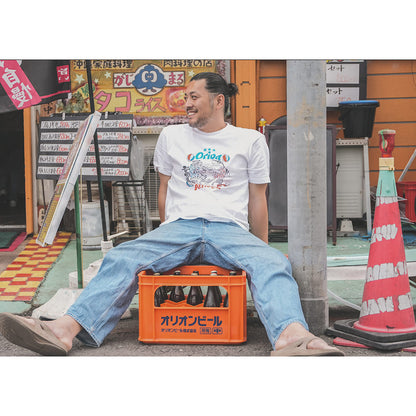 タイガー＆シャーク乾杯Tシャツ 【ORION×NAVY APPAREL】（カラー：ホワイト）