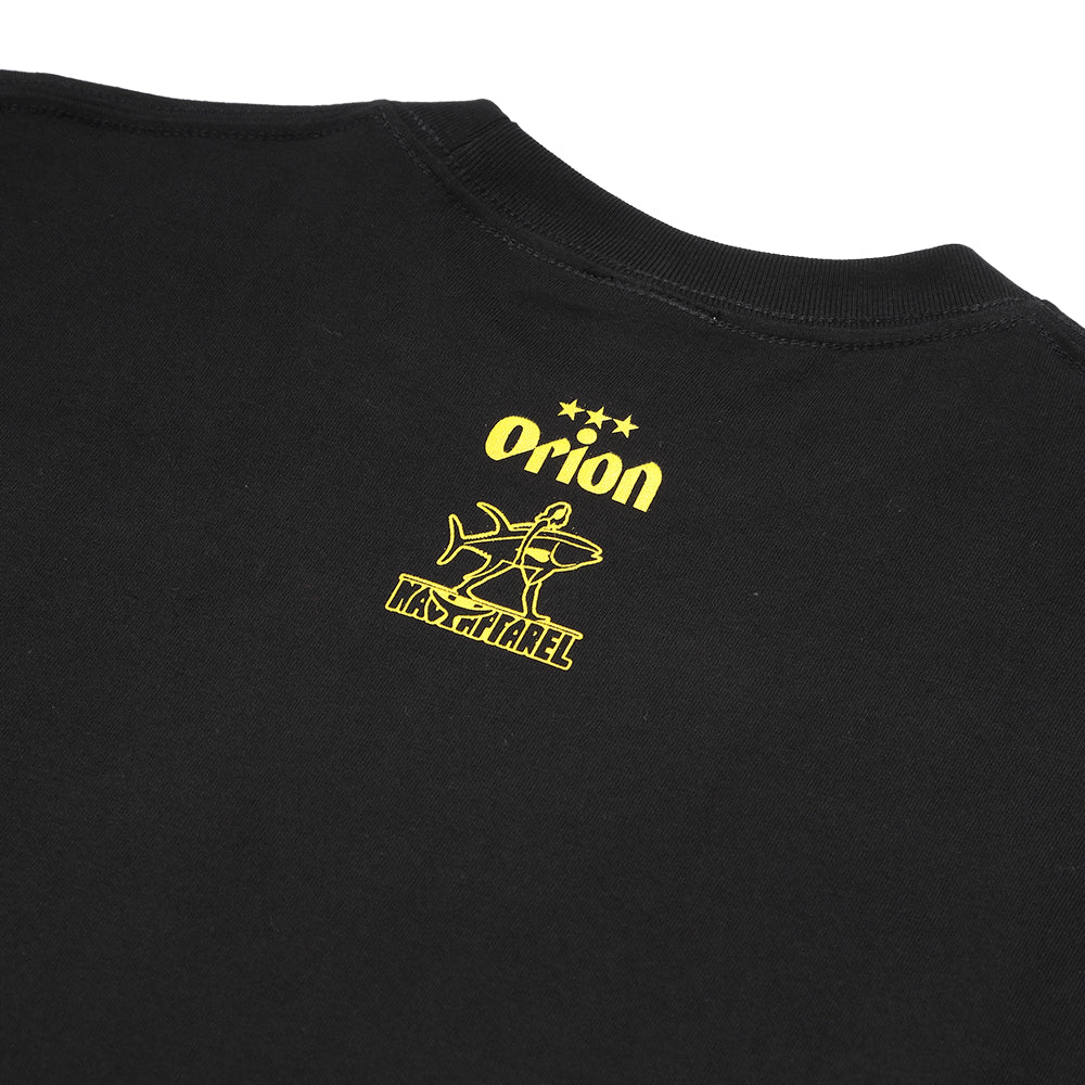 タイガー＆シャーク乾杯Tシャツ 【ORION×NAVY APPAREL】（カラー：ブラック）