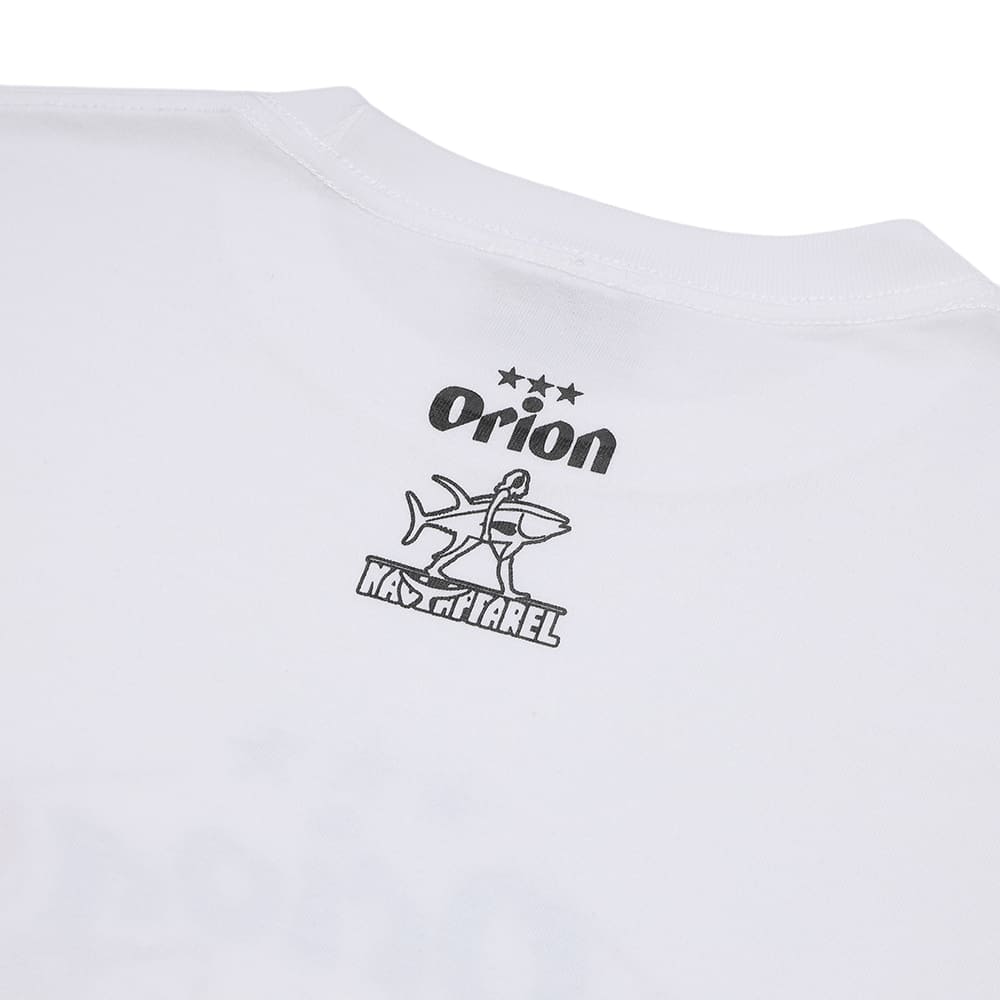 タイガー＆シャーク乾杯Tシャツ 【ORION×NAVY APPAREL】（カラー：ホワイト）